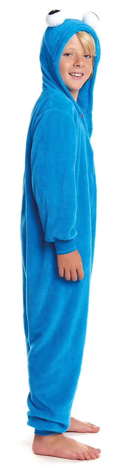 Disfraz de Monstruo Cookie Azul de Peluche Infantil Monstruo de las Galletas Partilandia